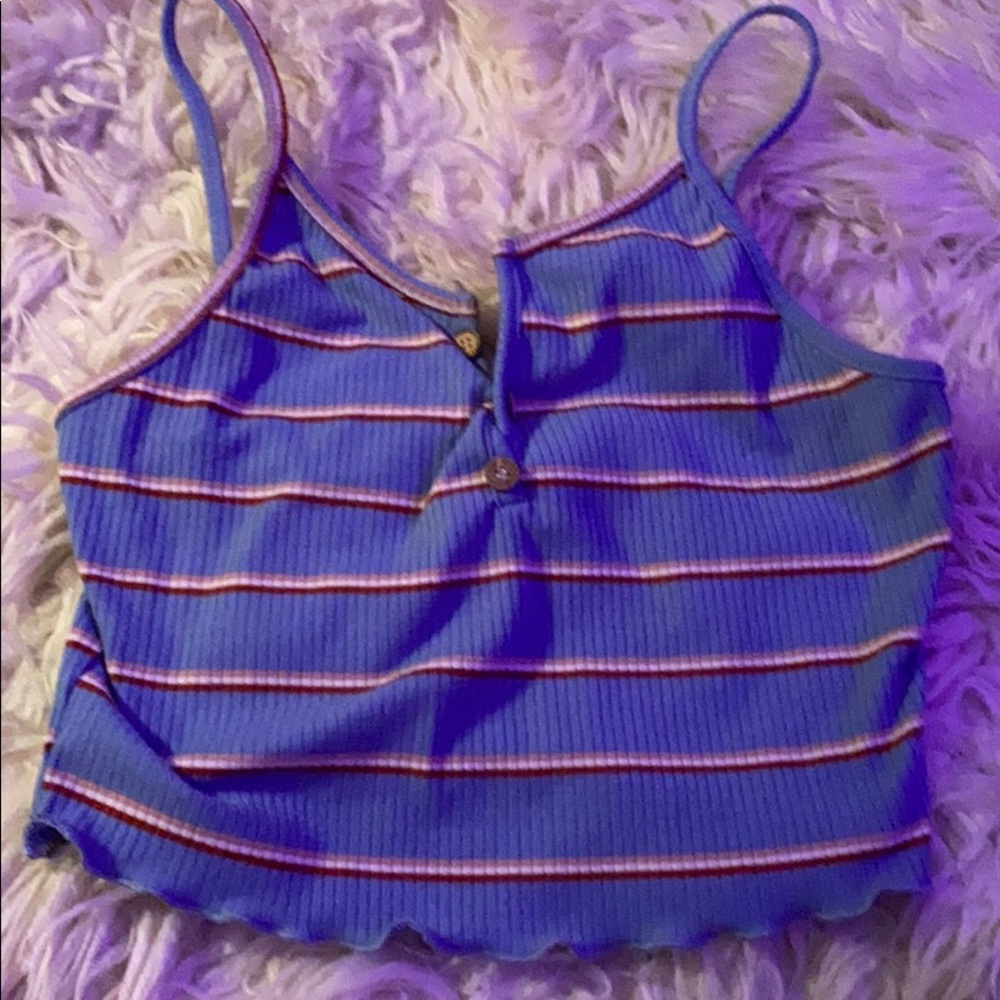 striped crop top